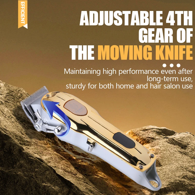 KEMEI Hair Clippers for Professional Barber for Hair Cutting Cordless Corded Rechargeable Beard Trimmer for Men KM-PG802