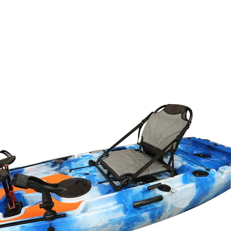 8FT Fishing kayak Boat Plastic Pedal Kayak Single Seat Pedal Boat water sports fin drive kayak