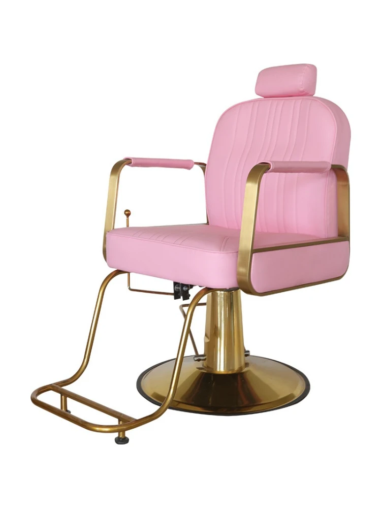 كرسي حلاقة فاخر خفيف، خاص لصالونات الشعر، بيرم مستلق وصبغ مقعد قص الشعر #2