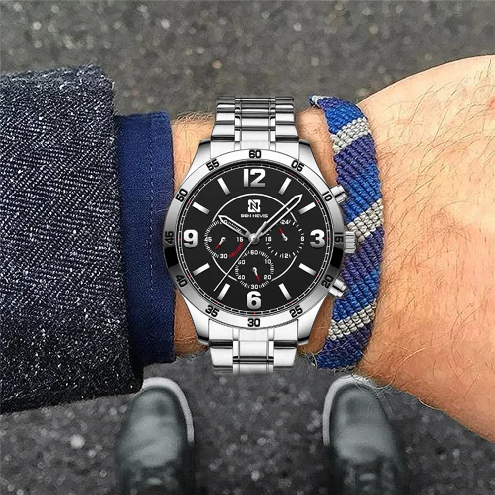 

Men Luxury Watch 45mm Wristwatch Install Quartz Movement 3ATM Diving Men's Sport Wristwatch
