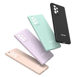 Per Samsung Galaxy A55 Custodia morbida in silicone liquido setoso Touch Cover per A33 A53 A73 A52 A52S A72 A50 A70 Copertura del telefono antiurto