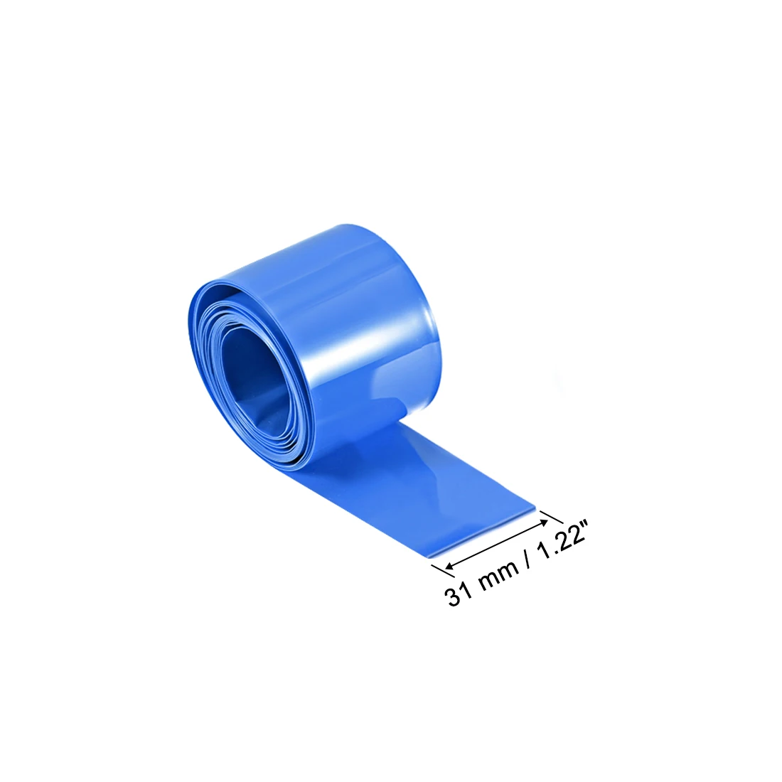 1/2/3/5Meter Blauw PVC Krimpkous 20-140mm Diameter 31-220mm Platte Breedte Pre Cut Krimpkous voor Voedingen