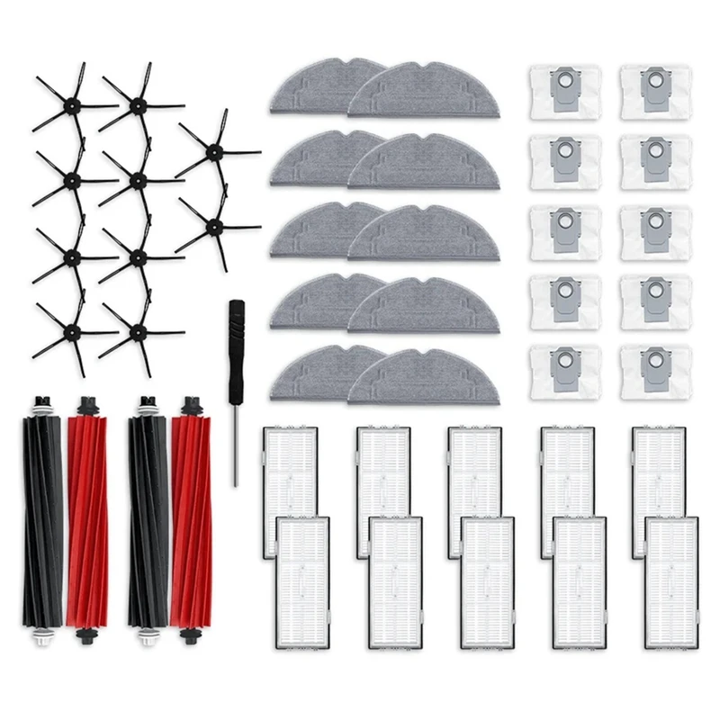 

Основная боковая щетка HEPA-фильтр, накладка для швабры, запасные части для мешка для пыли, пластиковые детали для робота-пылесоса Roborock S8/S8 Pro Ultra/S8+
