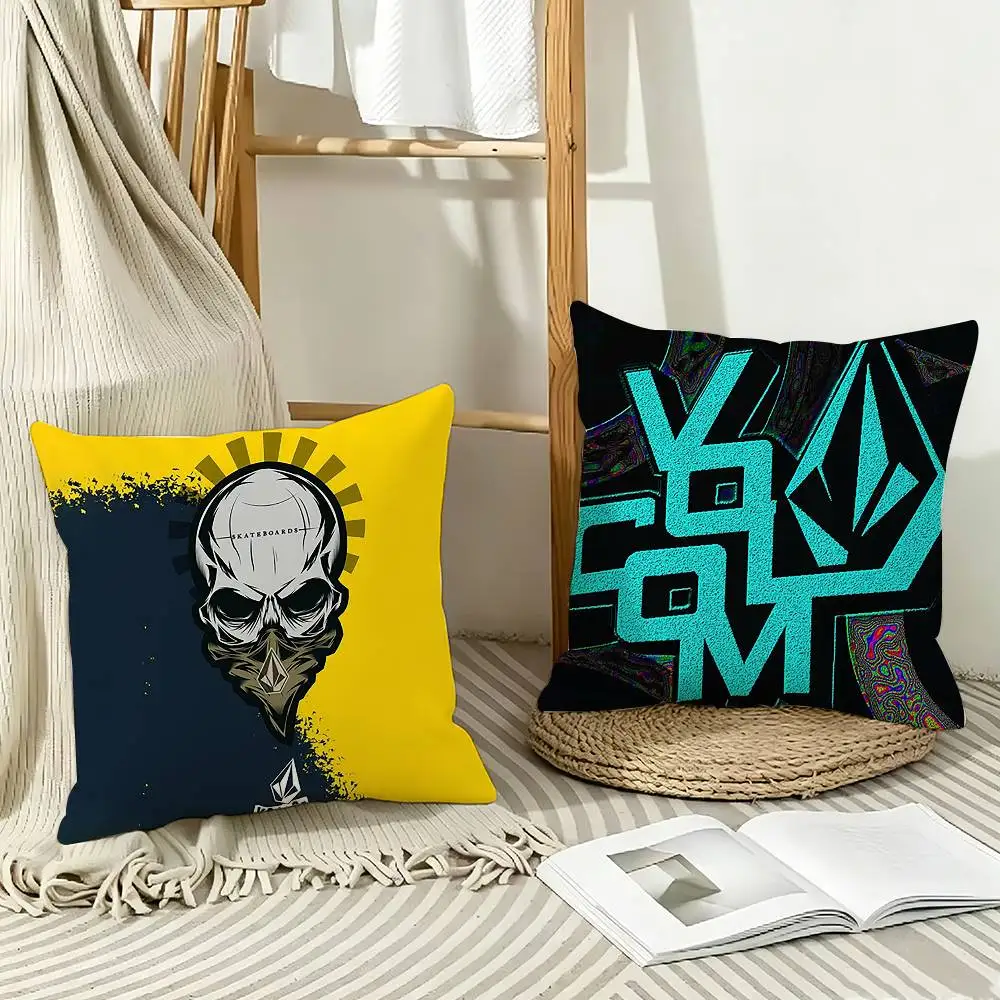 Action Sports V-Volcom Pillow Case Pattern Printed Pillowcase For Living Room Sofa Cushion Cover