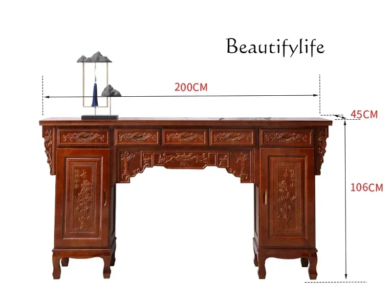 

QTable For Table Chinese Buddhist Cabinet All Solid Wood Household Shentai Zhongtang Zonghan Table Simple