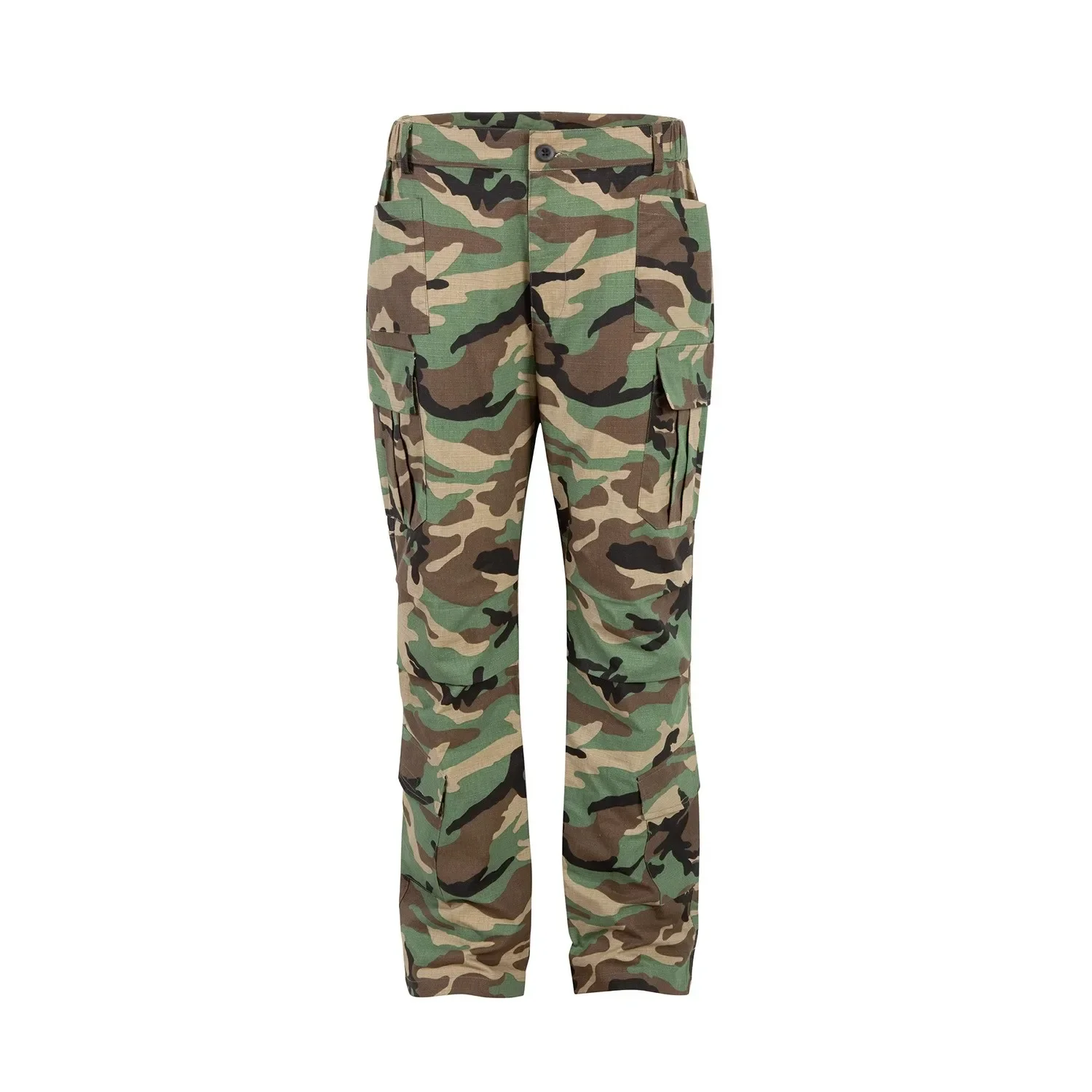 2026 New Men Women Washed Loose Wide Leg Profile Digital Print Camouflage Functional Pants Cargo Jeans