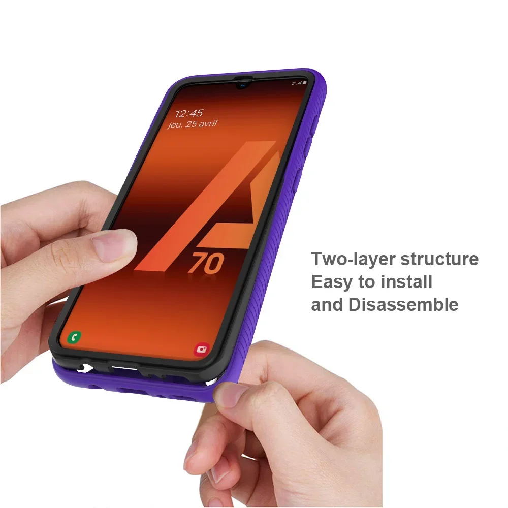 TPU/PC Sky Case for Samsung Galaxy A70 A50 A50s A30s Funda Capa Two Layer Protect Hybrid Shockproof Shell Heavy Duty Phone Cover