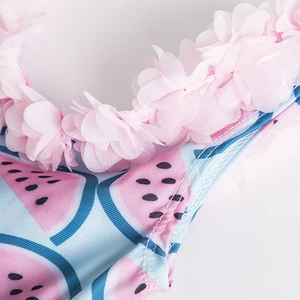 Baby Girls Bathroom Summer Bikini Set Sun Protection Children Cute Floral Child Learn Swimming Sweets of a Sun Beach Piece 6 MAIN SALES CHILD BIQUINI - №3
