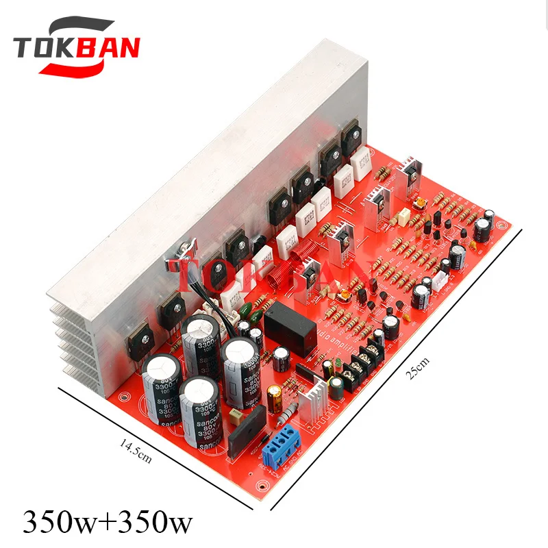 

TOKBAN 350w*2 2-channel Power Amplifier Board High Power Low Distortion HIFI Amplifier Board