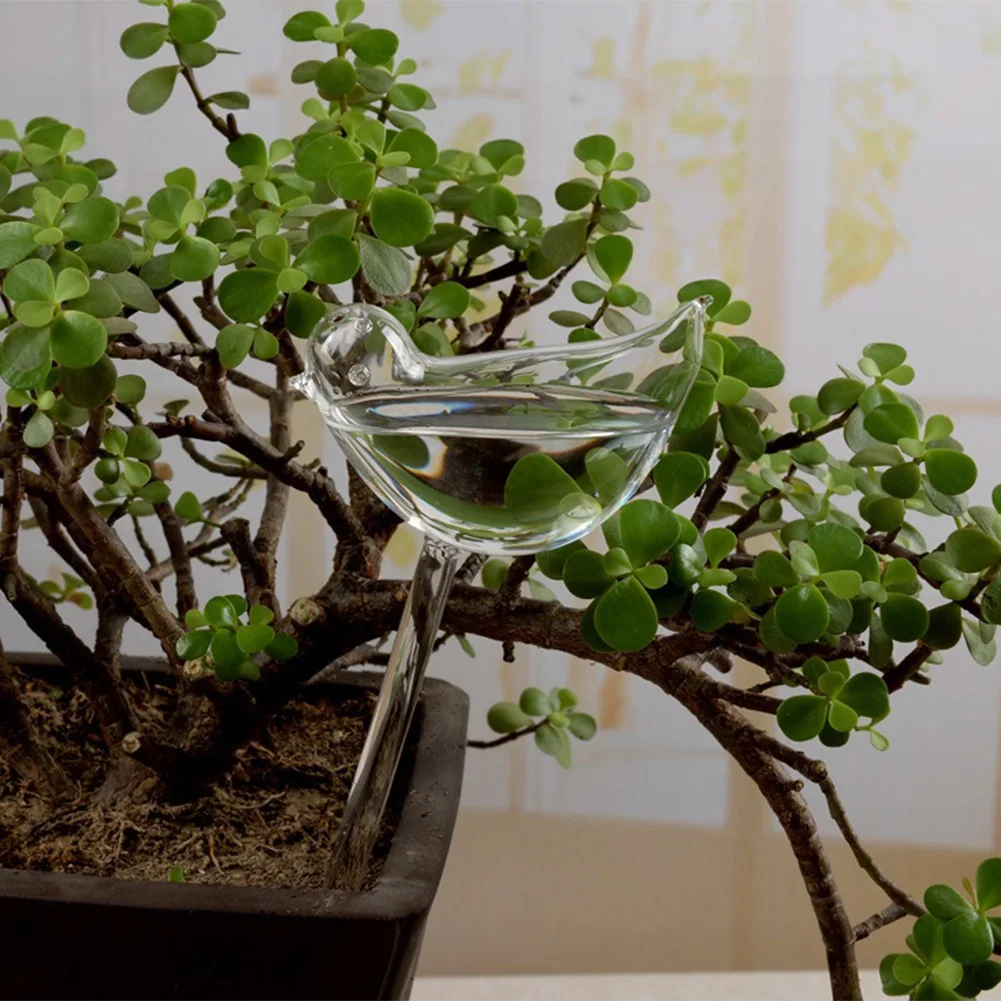 Transparent Bird Plant Automatic Waterer Bulb Self Watering Device for Travel