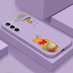 Custodia per telefono Winnie The Pooh Disney per Samsung Galaxy S24 S23 S22 S21 S20 Ultra S10 Plus S23 S21 S20 FE Carcasa