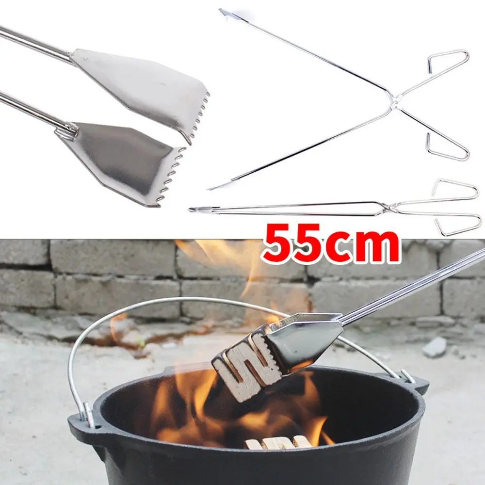 Outdoor Tools Long Handle Meat Clip Camping Picnic Barbecue Carbon Clip Charcoal Clamp BBQ Clips Baking Tools Food Clips