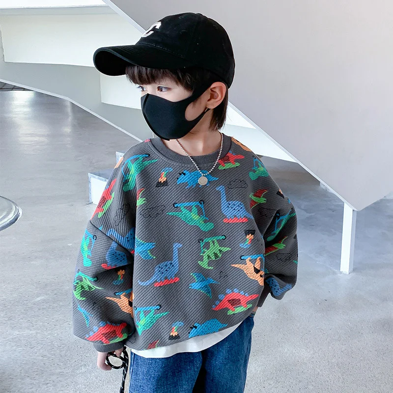 

Boys Hoodies Sweatshirts Cotton Tops Outwear 2023 Vintage Spring Autumn Windproof Kids High Quality Children's Clothing