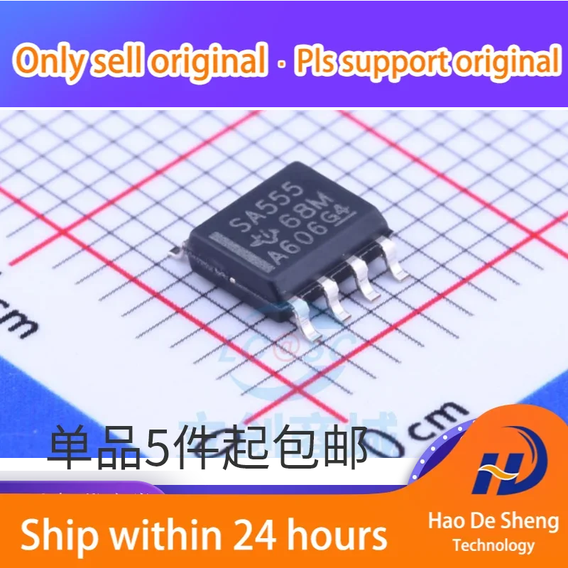 10PCS/LOT SA555 SA555D SA555DR  Timer IC SOP-8 New Original In Stock