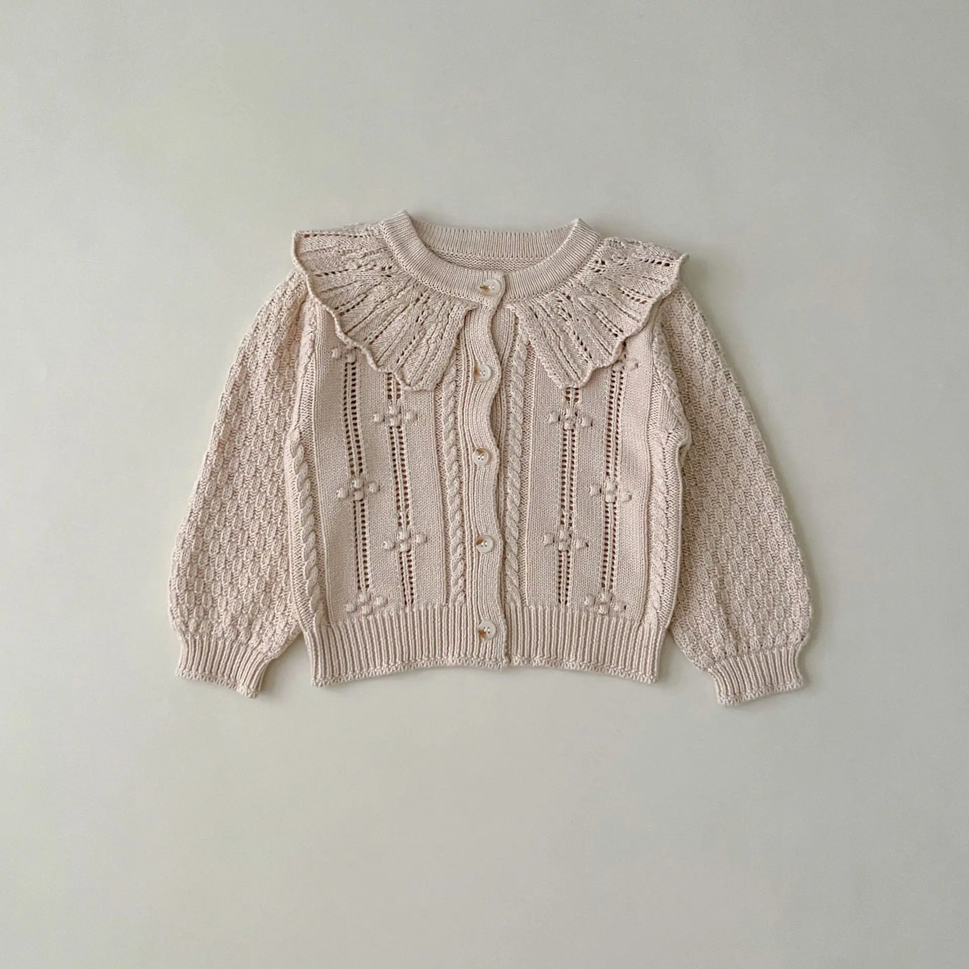 Spring And Autumn Boys And Girls Knit Cardigan Overcoat Versatile Top Shirt Kids Fashion Baby Clothing