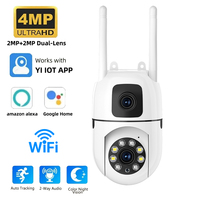 2MP+2MP Dual Lens Dual Screen IP Camera WIFI Indoor Motion Sensor & Auto Tracking Support Two-way Audio HD Night Color