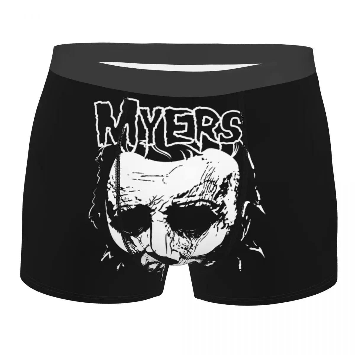 

Мужские боксерские шорты с 3D-принтом в стиле панк-рок группы Misfits, эластичное мужское нижнее белье, трусы-брифы