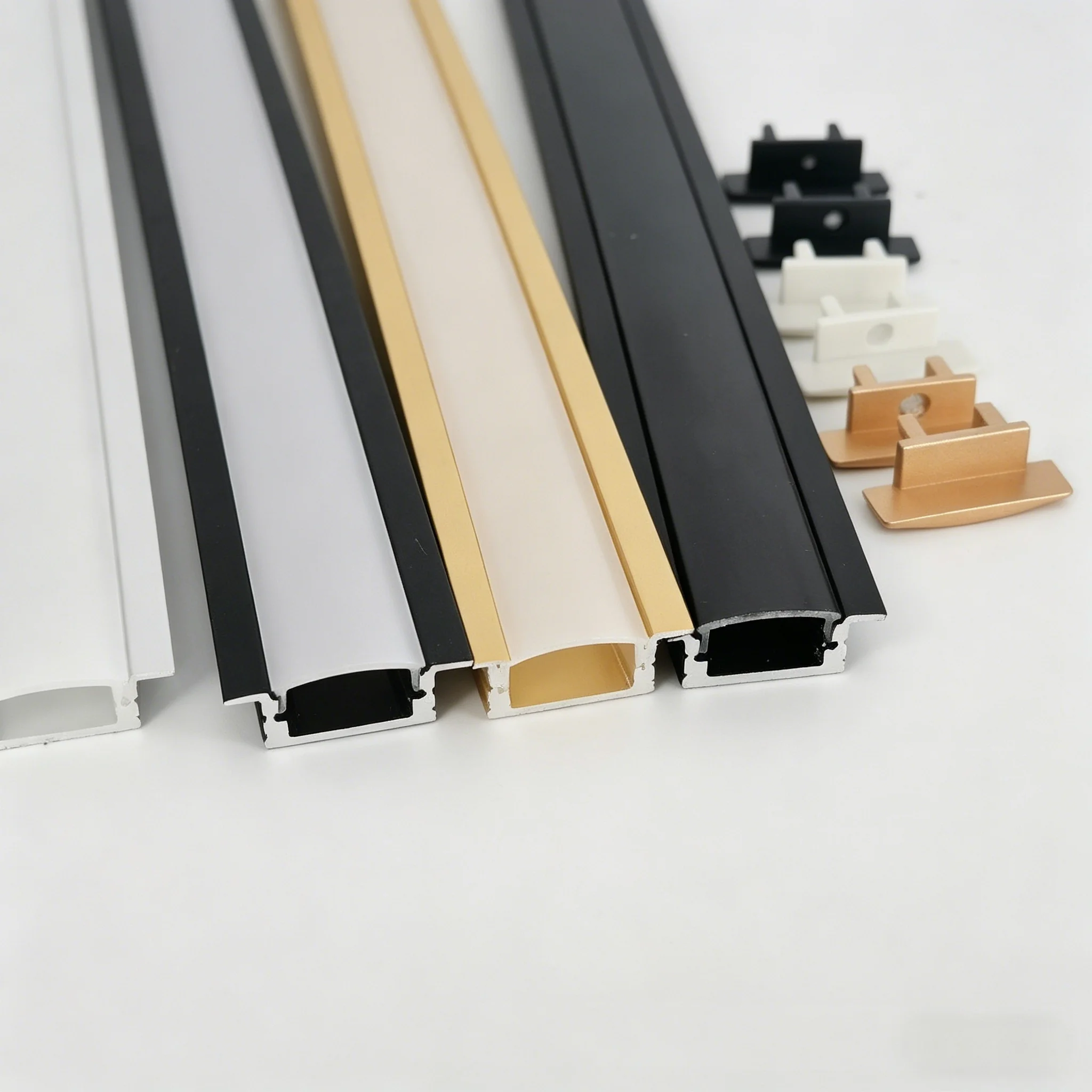 high quality Customized Skirting Board with LED Channel is Used for Lighting the Foundation Line of Corridor wall