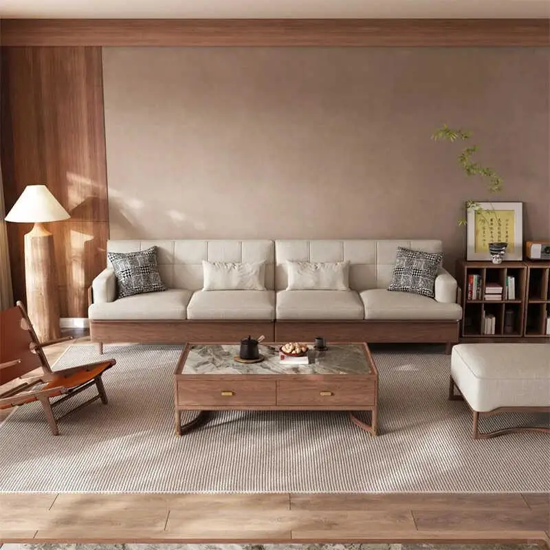 

Nordic Wood Living Room Sofas White Two Seaters Modern Individual Living Room Sofas Luxury Salon Muebles Para Hogar Furniture
