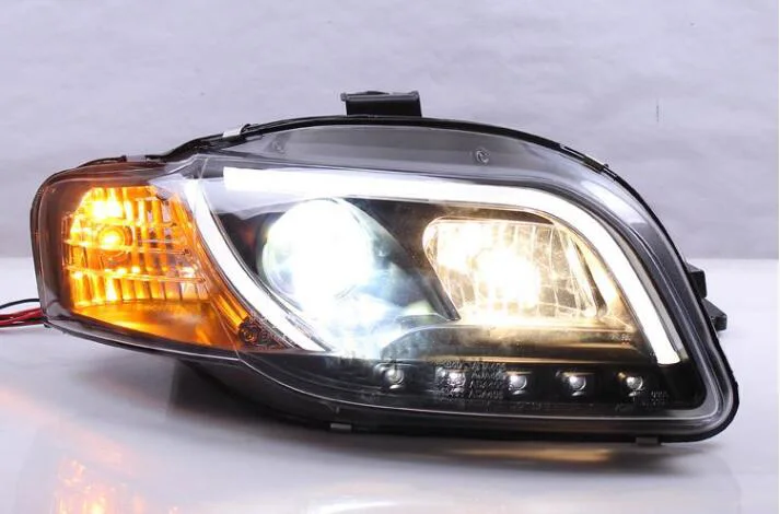 Bumper lamp for 2Pcs Headlights A6 B7 2005 2006 2007 2008 car accessories,a6 car lights LED Daytime Running Lights