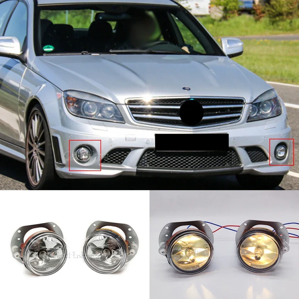 New！ For Mercedes Benz W204 W216 R230 W164 W251 C300 C350 W164 ML320 SL63 AMG R350 headlights Fog Lamp Front Bumper Fog Lights