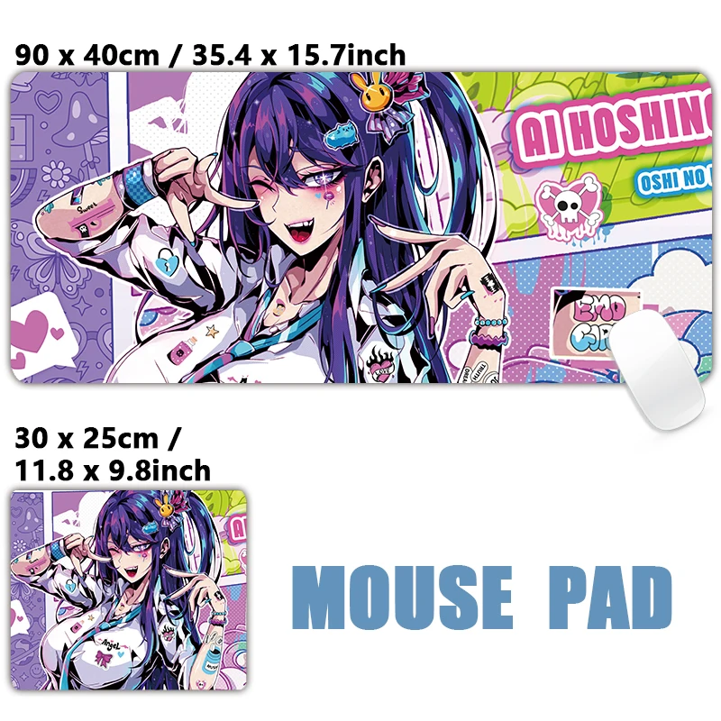 Anime japonês sexy quente menina gamer slicone xxl grande mouse pad computador portátil antiderrapante teclado de escritório tapete de mesa mousepad
