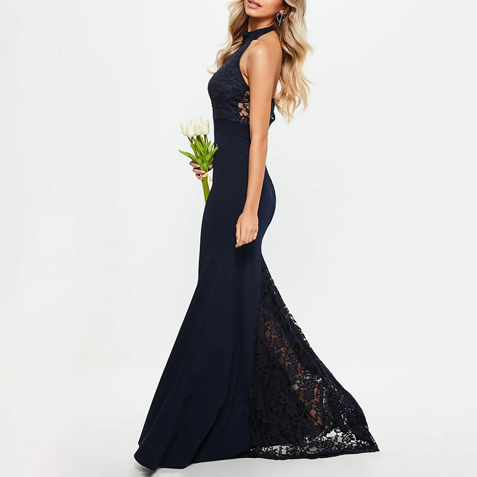 Backless Lace-up Sexy Maxi Dress For Women Gown Summer New Spaghetti Strap Sleeveless Bodycon Party Long Dress