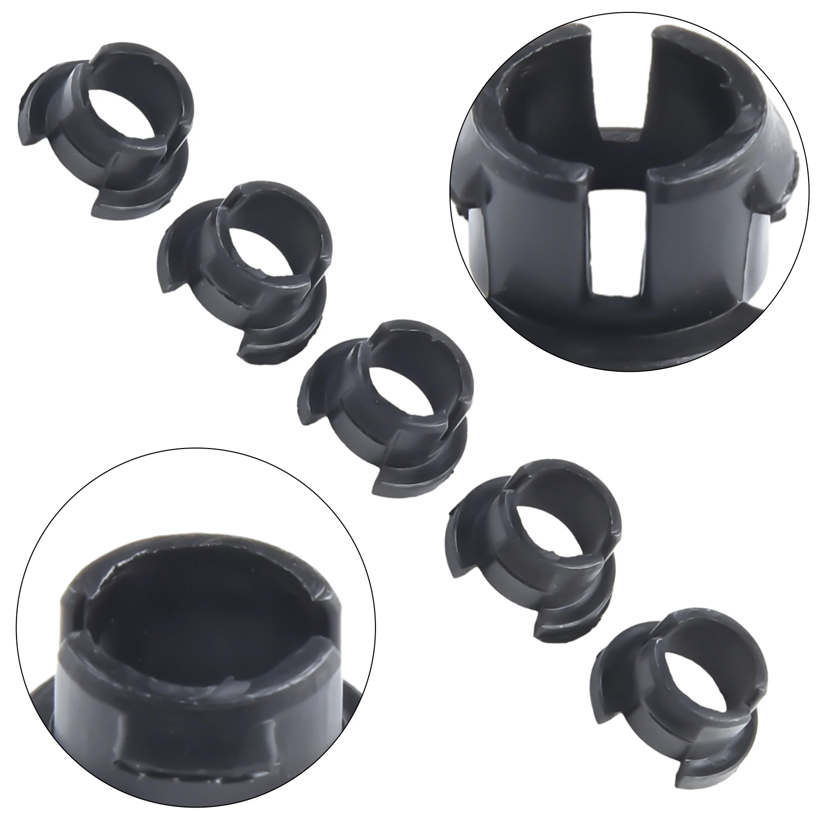 5pcs Flange Bushing For For Troy Bilt 7410475 7410475 Steering Replacement Garden Pruning Power Tools Accessories Plastic