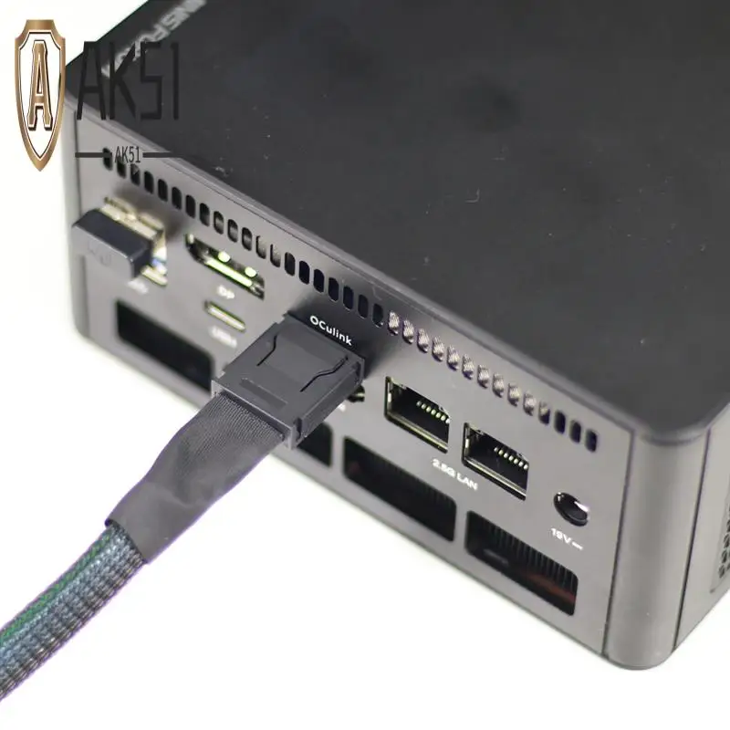 

AK51-Beast Oculink PCI-E 4.0 X4 Внешняя док-станция для видеокарты ноутбука Видеокарта Док-станция для ноутбука для интерфейса Oculink