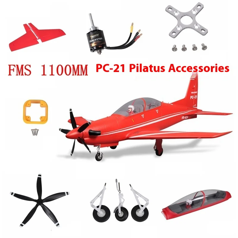 

Полный набор аксессуаров Fms 1100 мм Pc-21 Pilatus, искусственное, основное крыло, корпус, шасси, вертикальный хвост