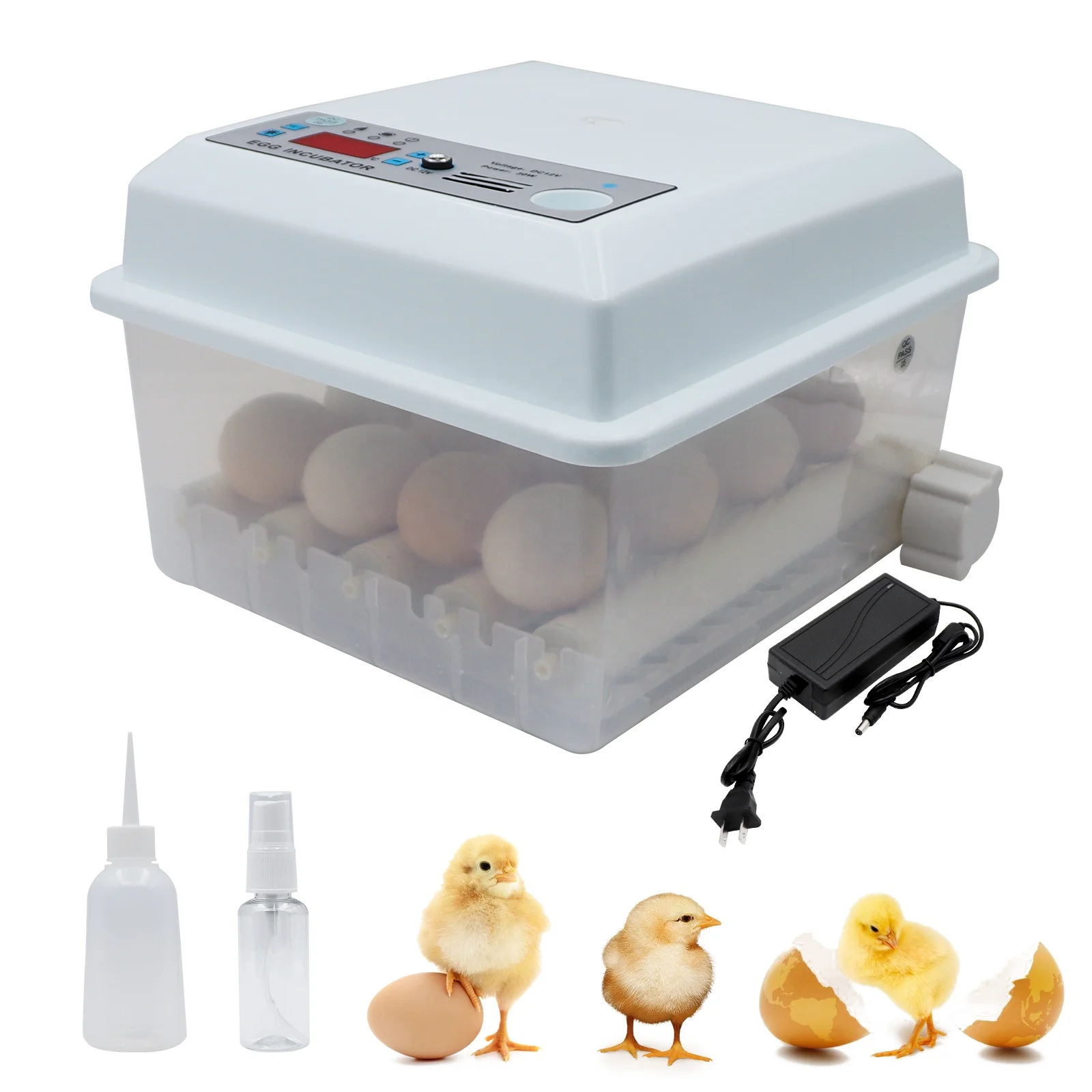 Professional Mini 16 Holes Egg Incubator Poultry Incubation Equipment Chicken Ducks Digital Poultry Incubator