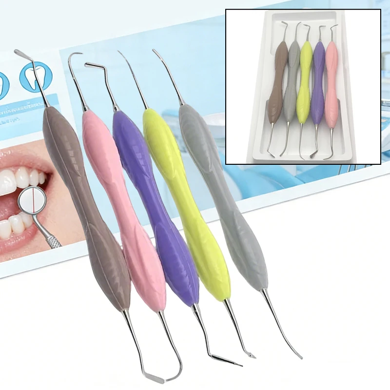 

5pcs Dental Resin Filler Set-Aesthetic Restoration Kit with Dual-Ended Composite Filling Carvers