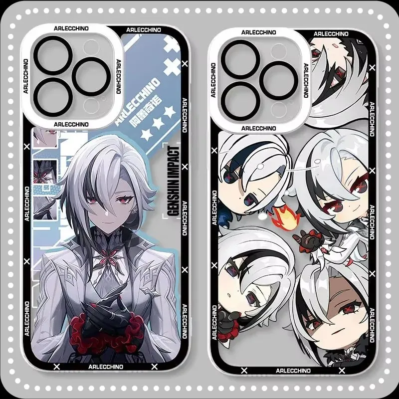 Genshin Impact Anime Case For Xiaomi Redmi Note 14 13 12 11 Pro Plus 4G 5G 12S 11S 10S 10 9 9S 12C 13C 14C A3 A4 Clear Cover