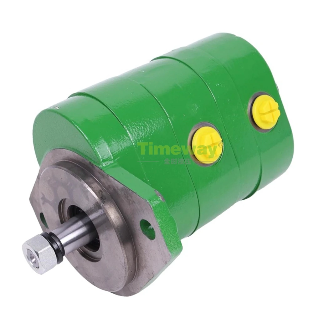 مضخة هيدروليكية RE241577 مضخة تروس مزدوجة لجرار جون ديري 1054 1204 1354 1404 6603 6068 6403 904 مضخة تروس هيدروليكية #1