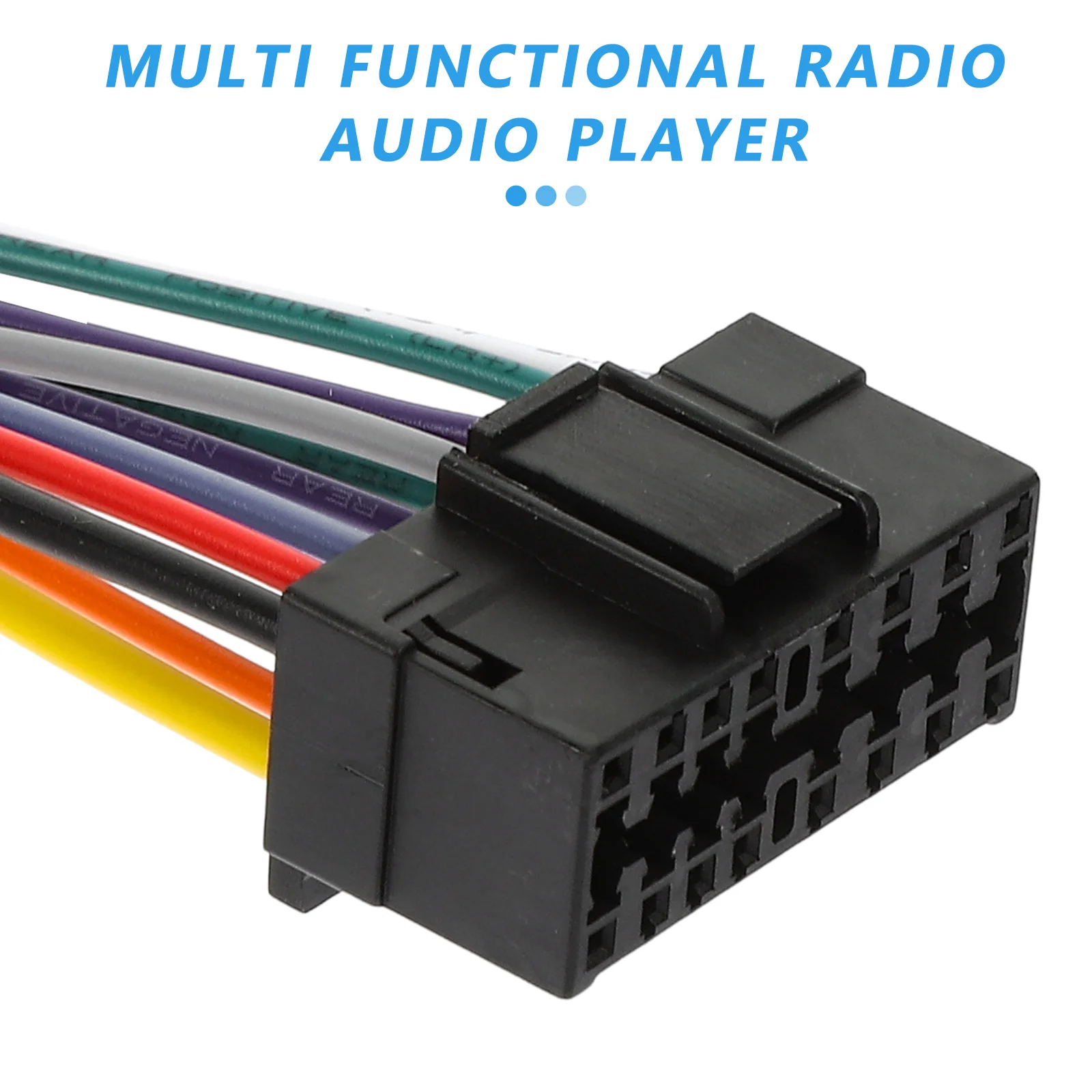 

Car Radio Wiring Harness Adapter for Stereo System Audio Playback Enhanced No Need to Modify Original Wiring