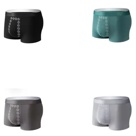 4pcs 뜨거운 판매 코 튼 남자 속옷 복서 반바지 항균 원활한 속옷 남성 팬티 남자 Boxershorts에 대 한 선물