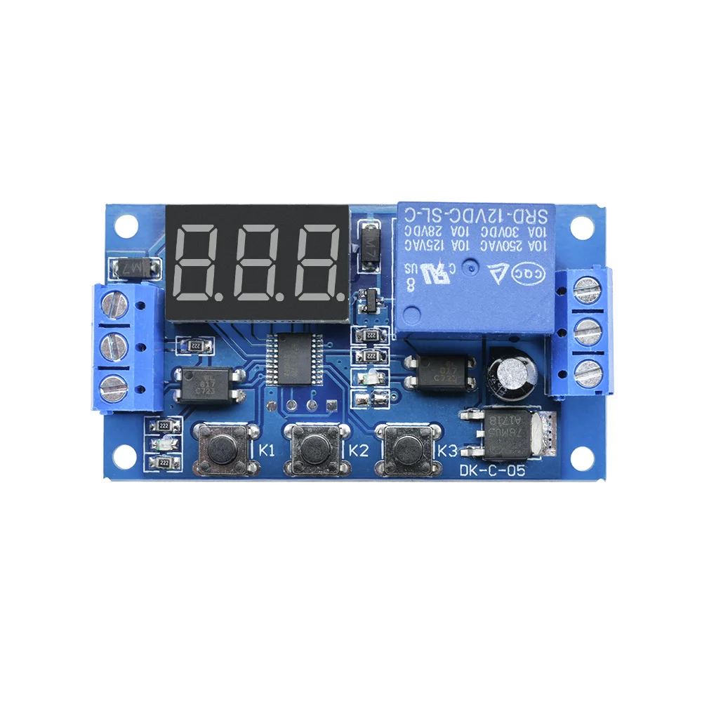 DC 12V Timer Delay Relay Module Cycle Timer Switch Optocoupler Isolation Trigger Timing Delay Relay LED Smart Home Controller