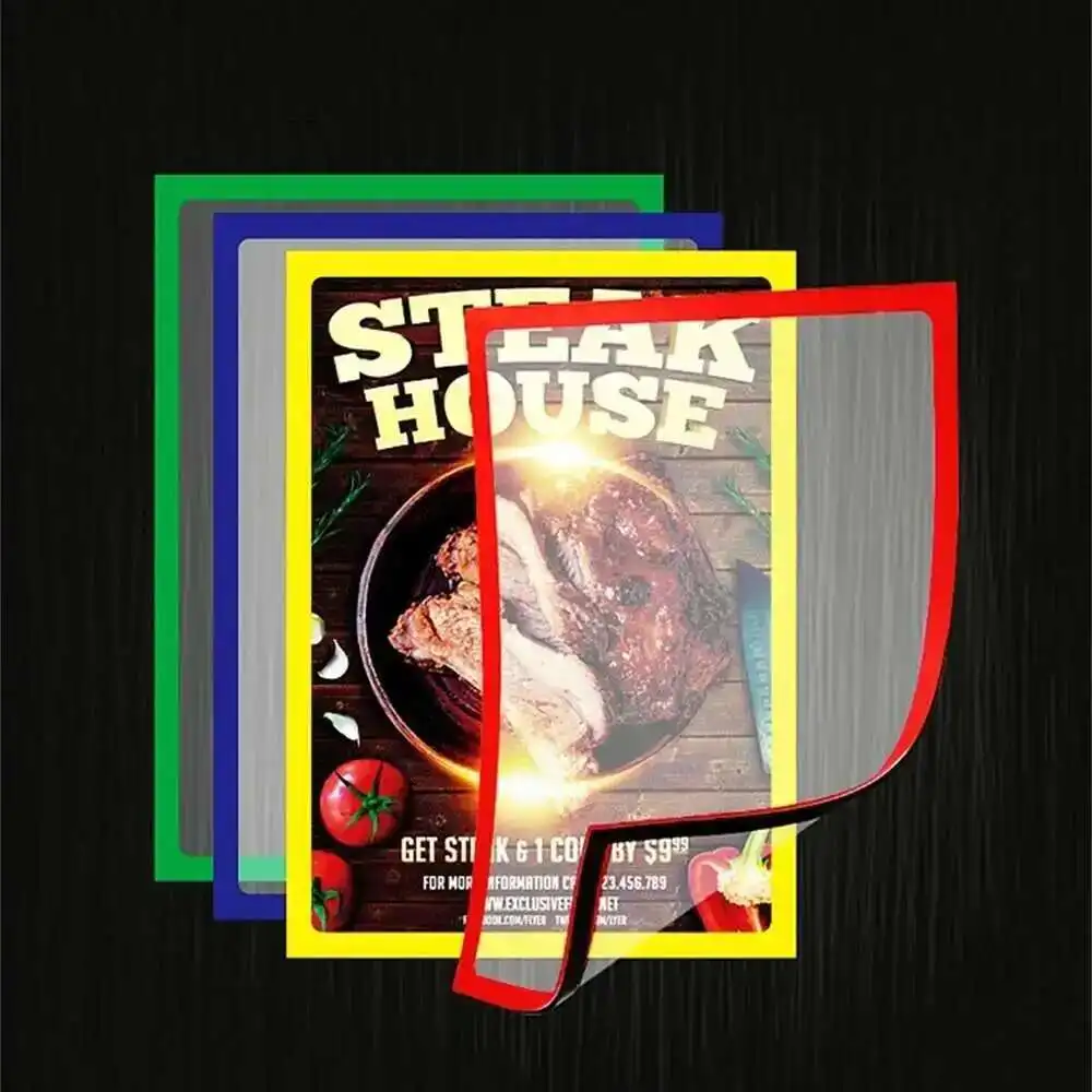 Photo Frame A4 Magnetic Cadre Picture Baby Slam Proof Magnetic Photo Refrigerator Wall Decor Porta Retrato Marco Foto