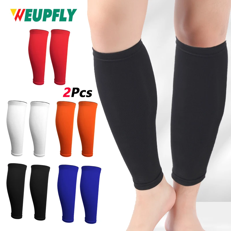 2pcs Compression Calf Sleeves for Men & Women, Footless Calf Compression Socks for Shin Splints, Running, Nurse Support, Athleti