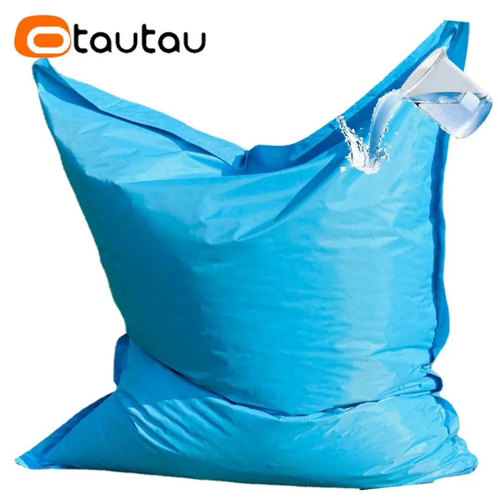 OTAUTAU Retangular Swimming Pool Floating Bean Bag Pouf Cover No Filler Waterproof Beach Pillow Sac Sofa Bed Chaise Lounge DD034