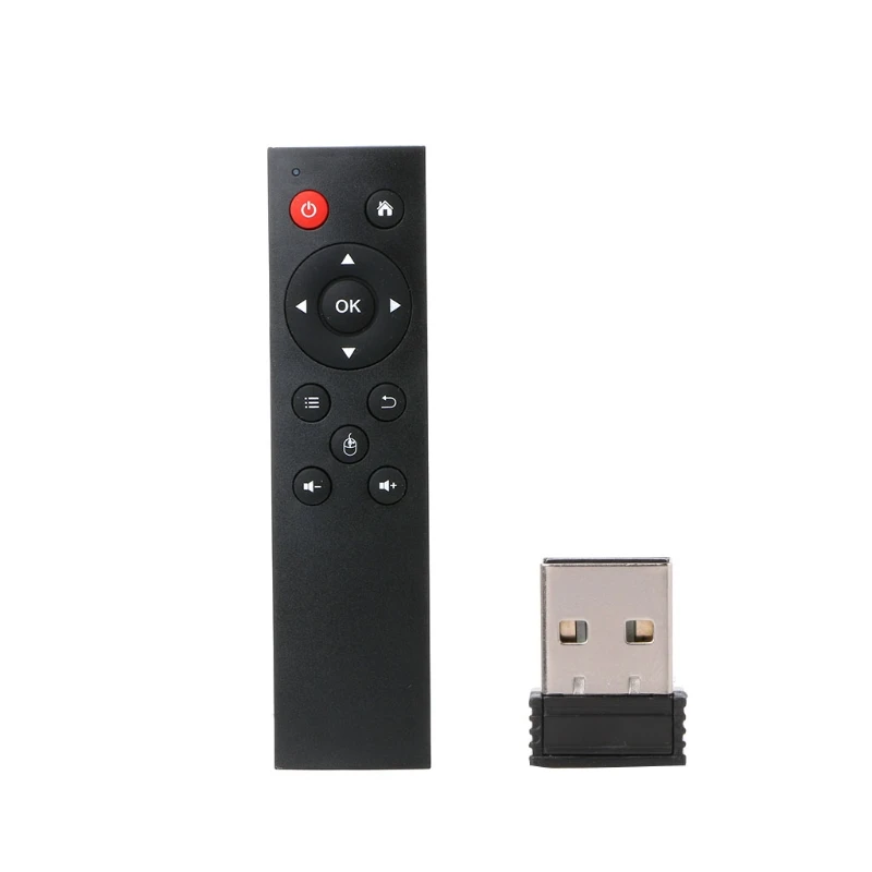 Mini Remote Control USB Wireless Receiver 2.4G Support for Android TV Box IPTV HTPC Mini PC for Windows for Mac OS X Lin