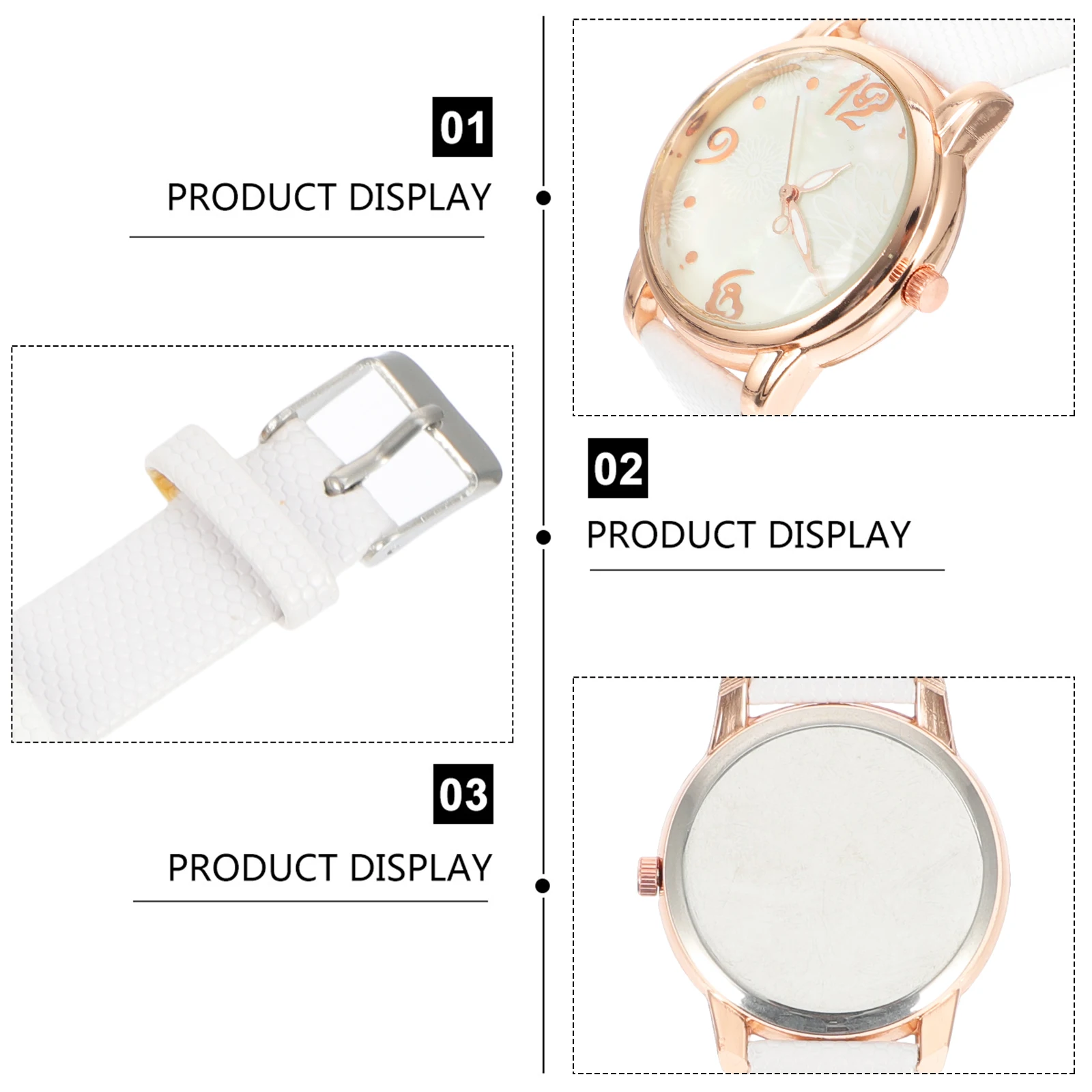 

Women Elegant Casual Watch Strap Fashionable Analogue Wristwatch Daily Wear Party Business Student Gift