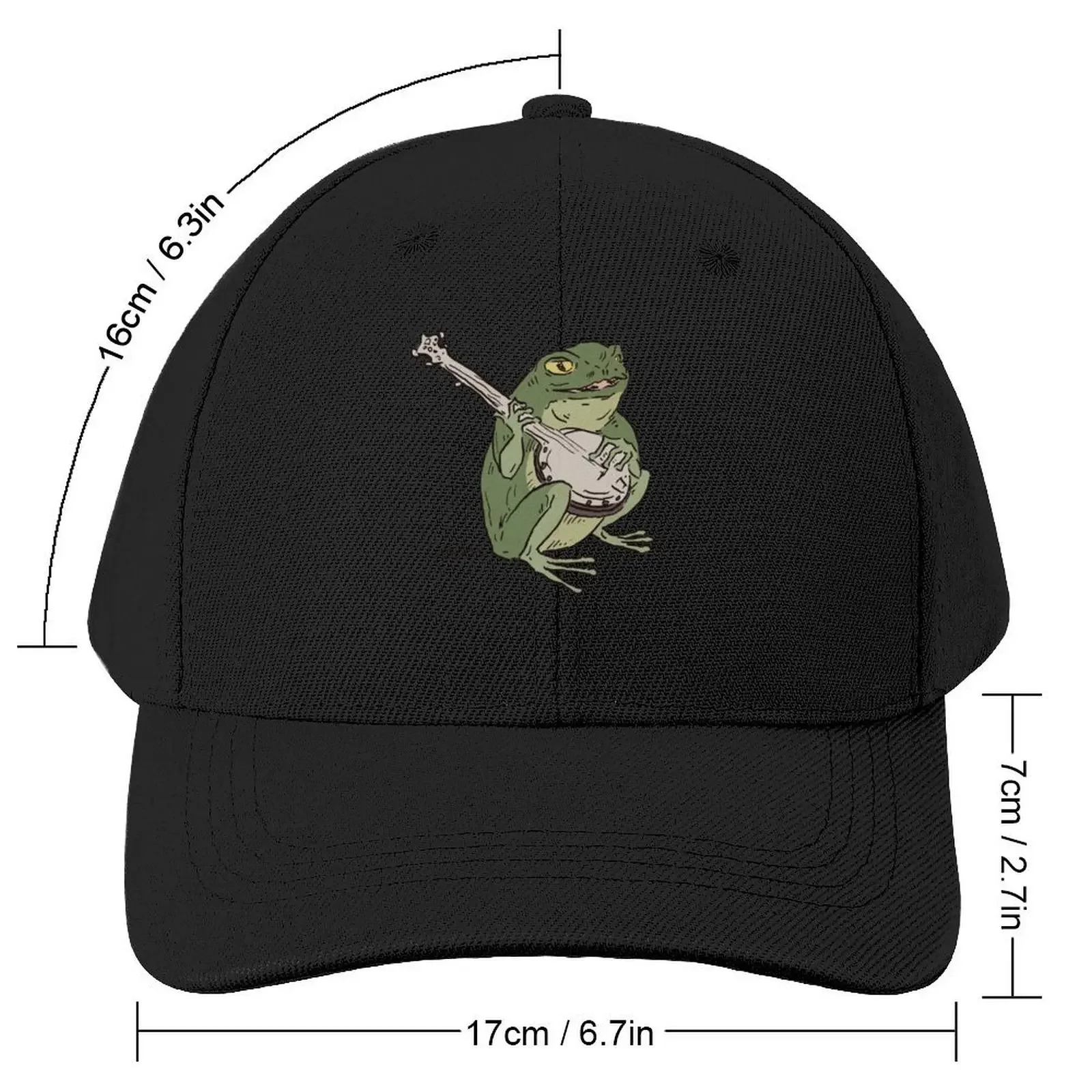 Banjo Frog Baseball Cap Cosplay fashionable Hip Hop Trucker Hat Men's Luxury Women's