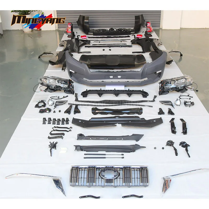 

Modification New Arrival Car Bumper Front Rear Fender Hood Bodykit for Land Cruiser Prado 120 2003-2009 Upgrade to 2018 B