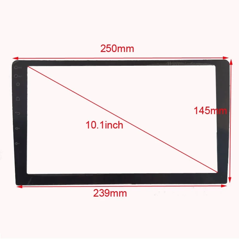 250*145*239 MM Tempered Glass Protective Film For 10.1 inch Radio Stereo DVD GPS Touch Full LCD Screen Auto Interior Accessories