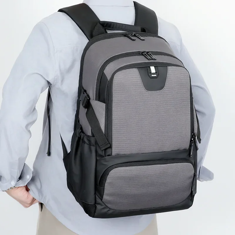 Sac à dos d'affaires grande capacité pour hommes, sacs de voyage étanches pour hommes, sac à dos pour ordinateur portable 15.6 ", étudiant scolaire