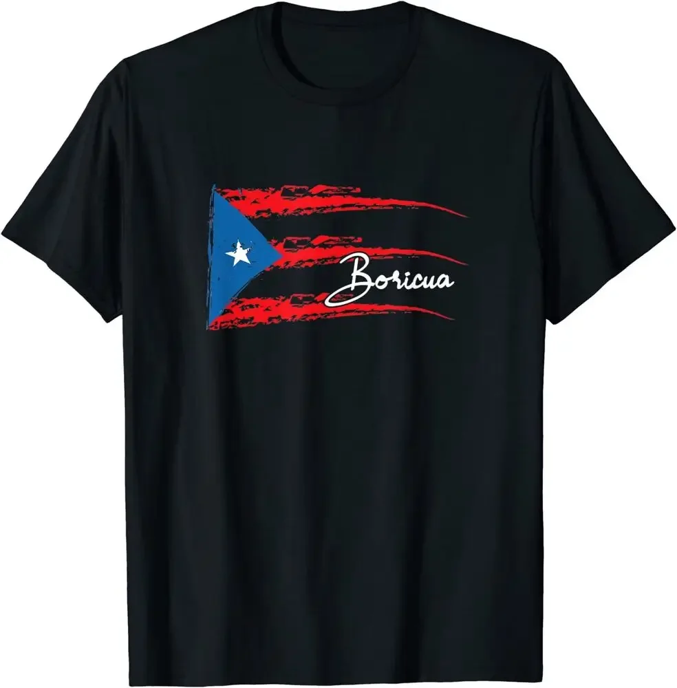 Puerto Rico Flag Shirt Boricua Unisex T-shirt High Quality 100%Cotton Short Sleeve