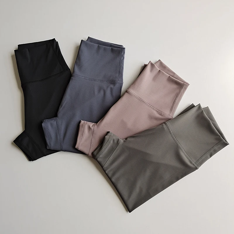 Fitnesshose Elastisch Eng Anliegend Nahtlos Yoga High Waist Hüftstraffend Schnelltrocknend Lauf-Sportleggings Outdoor-Bekleidung – Detail 17