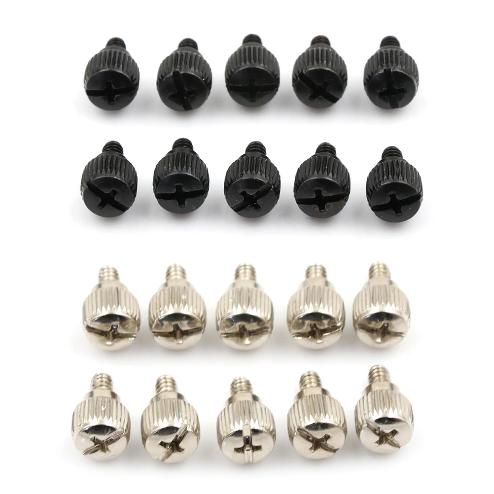 10Pcs 6#32*5 Thread Teeth Length 5mm Computer PC Case Toolless Adjustment Screw