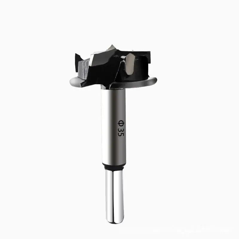 Forstner Bit Auger Wood Woodworking Boring Hinge Hole Saw Opener Cutter Core Drilling Tool 3 Flute 35mm
